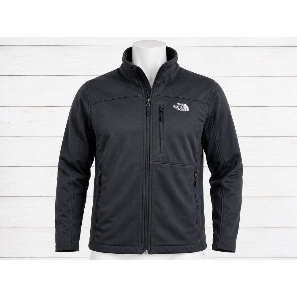 The North Face Apex Bionic Jacket Men's Large Black Softshell F11 AMVY T183